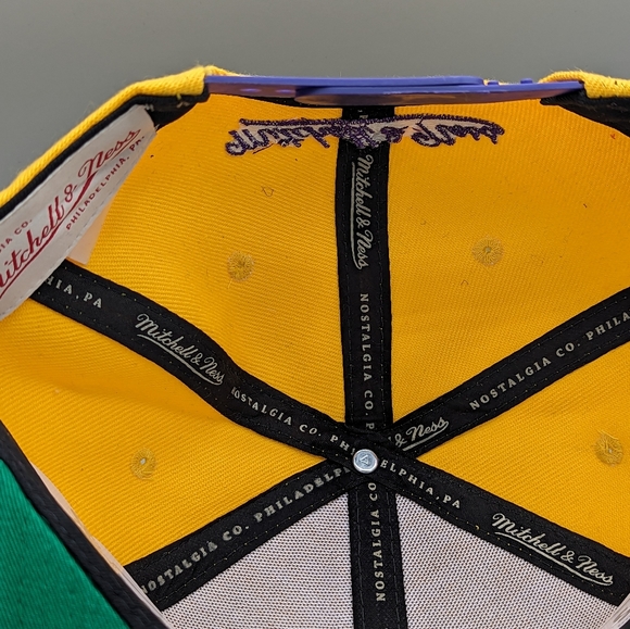 Prairie View A&M University Mitchell &Ness Snapback Hat Cap Gold and Purple - Picture 6 of 6